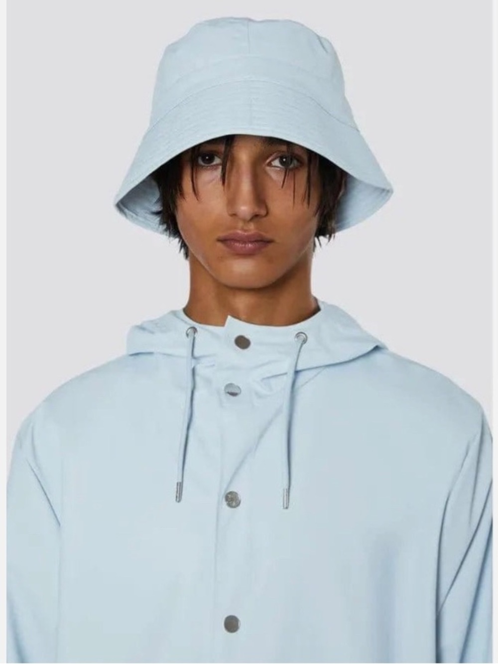Rains Bucket Hat Sky Light Blue Waterproof Unisex Size XS-M NWT